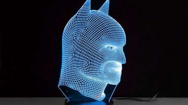 Celebrate your superhero fandom with these 3D lamps