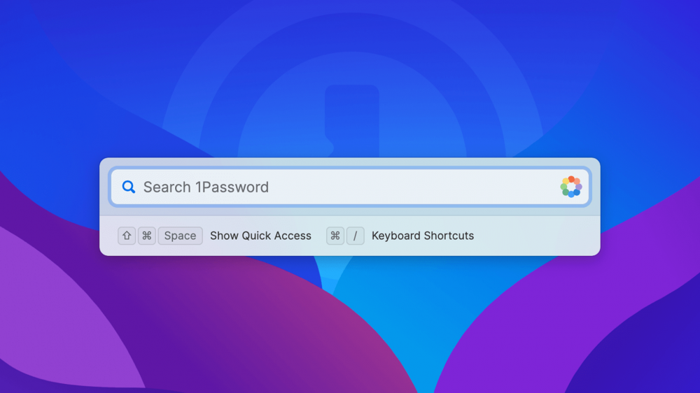 The new 1Password 8 Quick View.