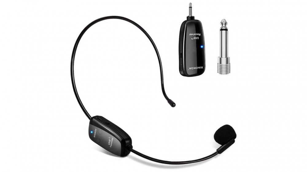 UHF Wireless Mic Headset and Handheld 2 in 1 with 160 foot range