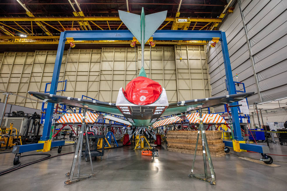 nasa x-59 being build